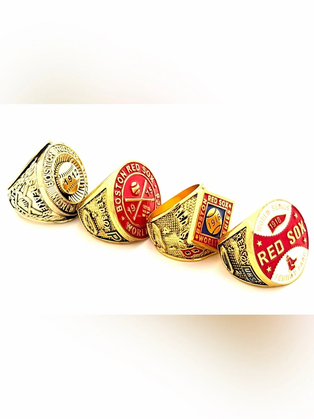MLB / 1912 1915 1916 1918 Boston Red Sox World Series Championship Rings Set